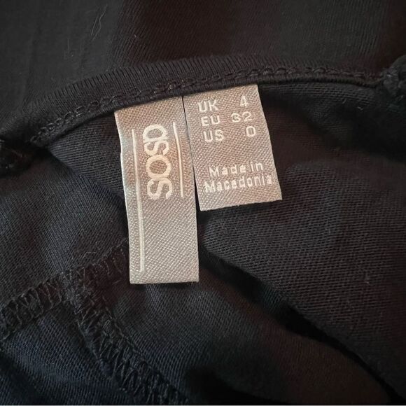 ASOS black slip dress with adjustable straps - Picture 4 of 9